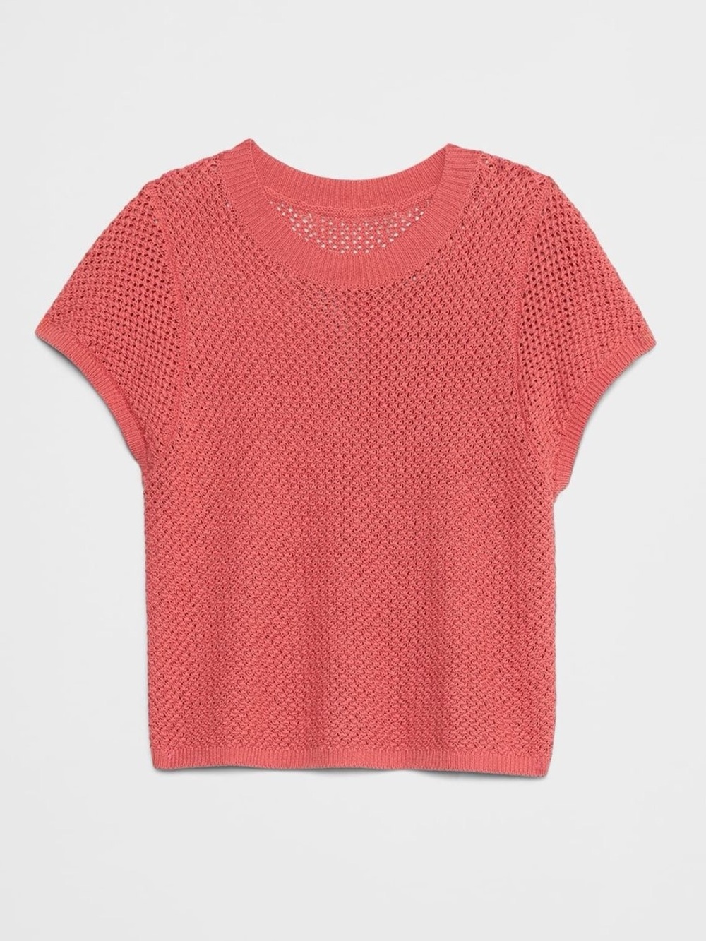 Open Stitch Woven Sweater